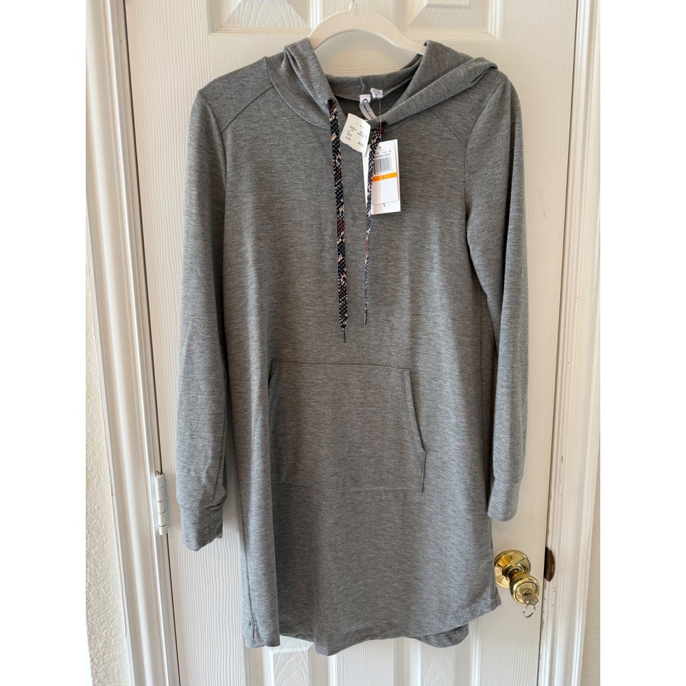 NWT Cable & Gauge Heather Gray Hoodie Dress Size Small